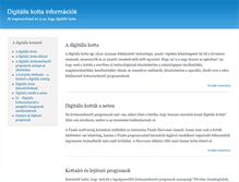Tablet Screenshot of digitaliskotta.hu